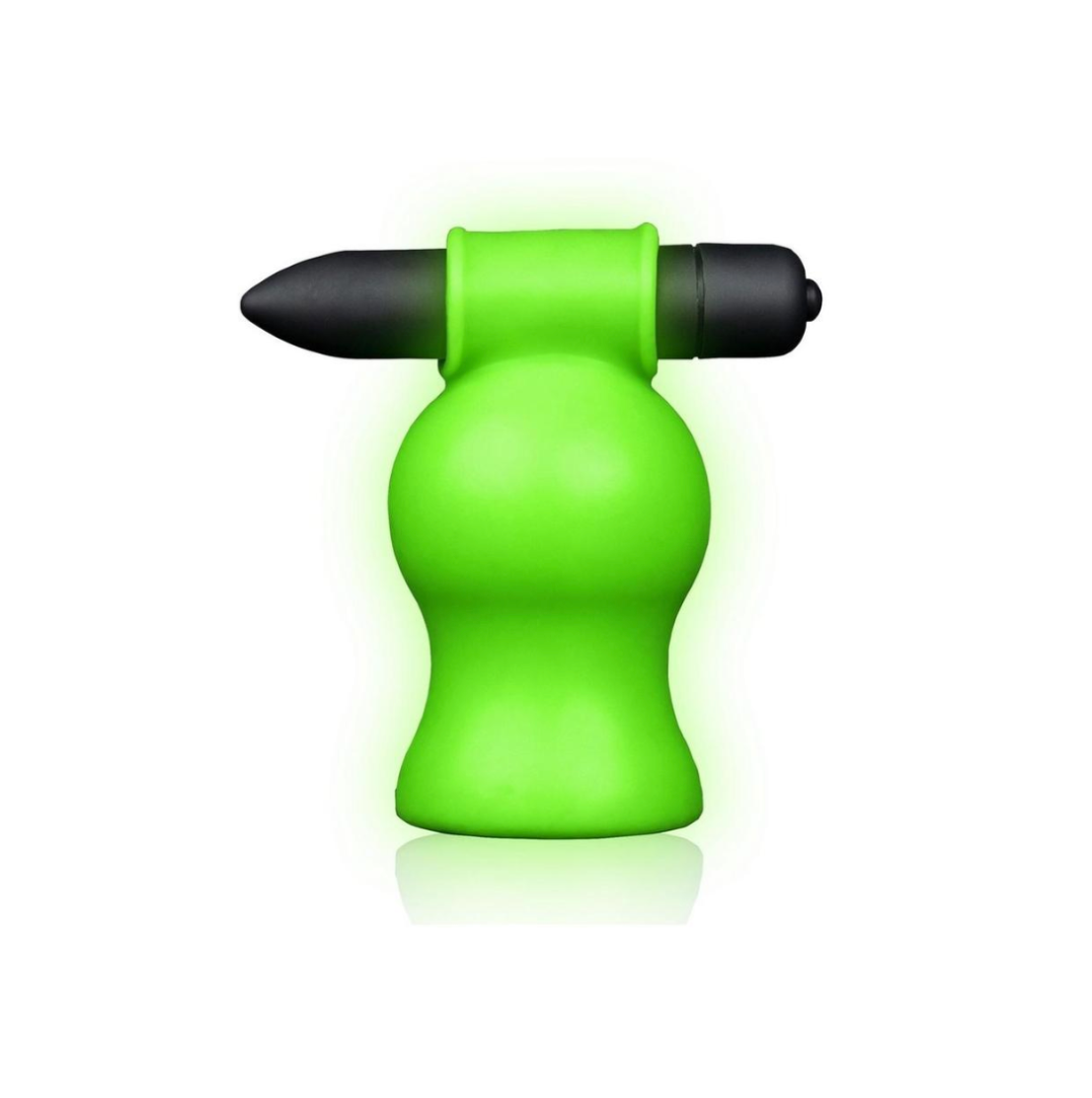 Vibrating Head Masturbator Glow in the Dark - Green