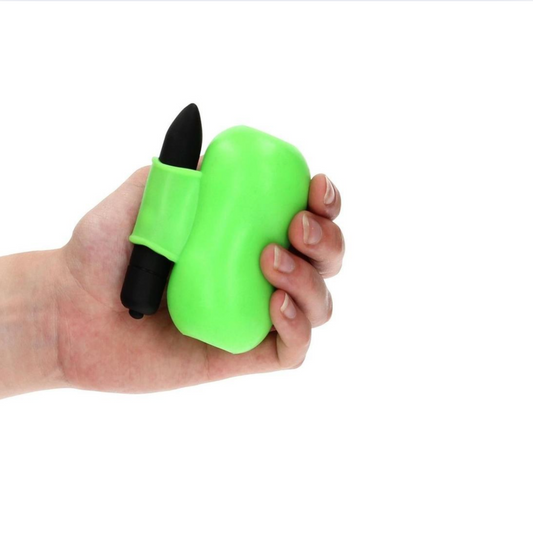 Vibrating Masturbator Glow in the Dark - Green