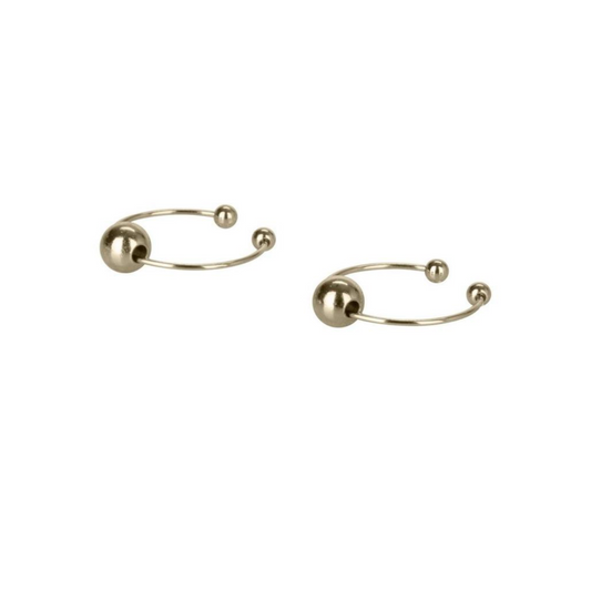 Non-Piercing Hoops Nipple Jewelry - Gold