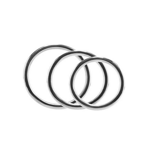 Stainless Steel Cock Ring Set of 3 Pieces