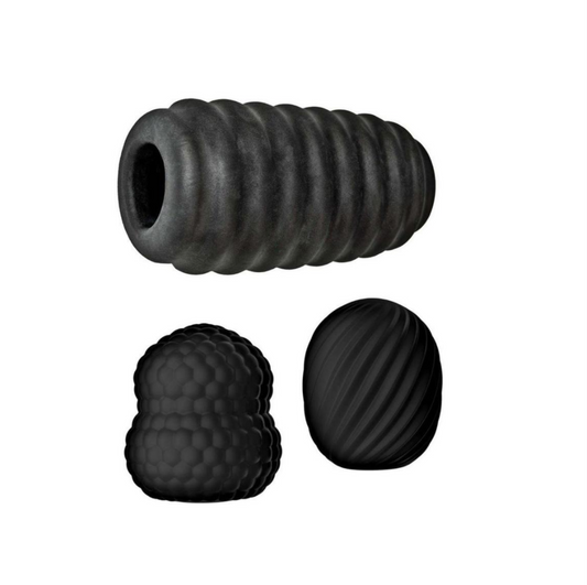 Delite Pocket Masturbator Kit - Black