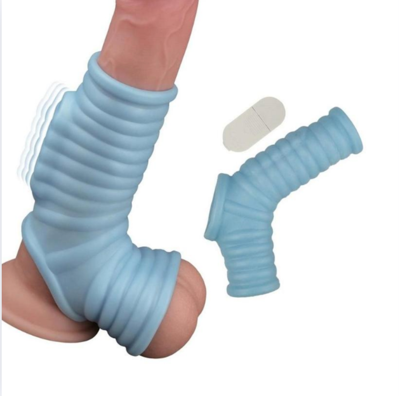 Vibrating Power Sleeve Ribbed Fit - Blue