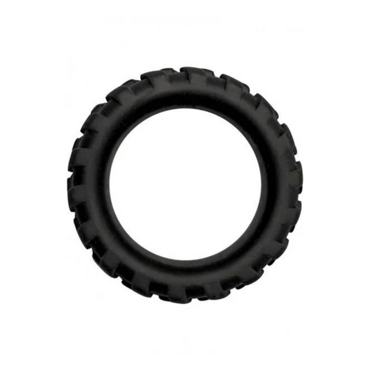 Mack Tuff Tire Silicone Cock Ring - Black