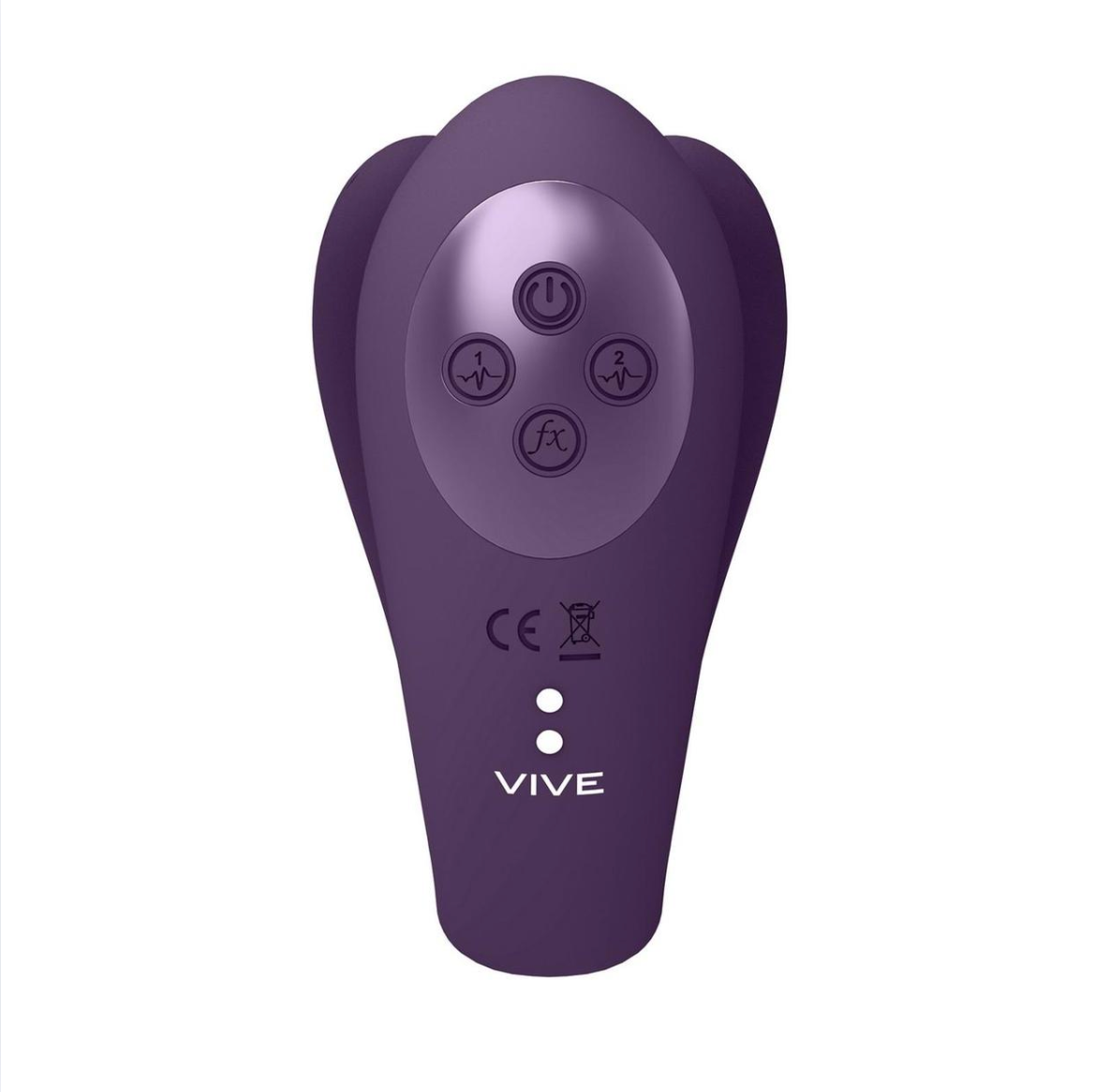 Tripe Motor Dual Prongs & Clitoral Pulse Wave Vibrator - Purple