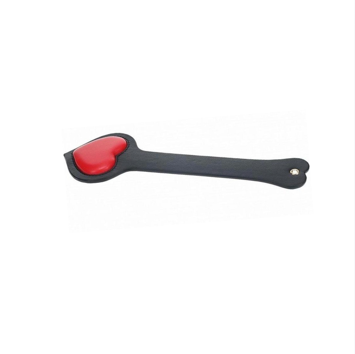 Milan Red Padded Heart Paddle - Black