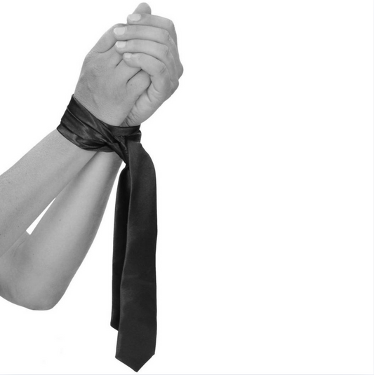 Satin Black Play Tie