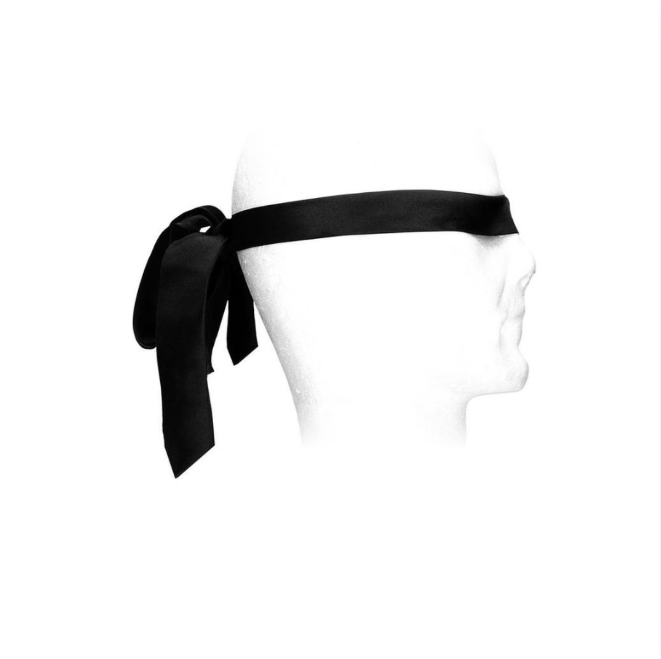 Satin Black Play Tie