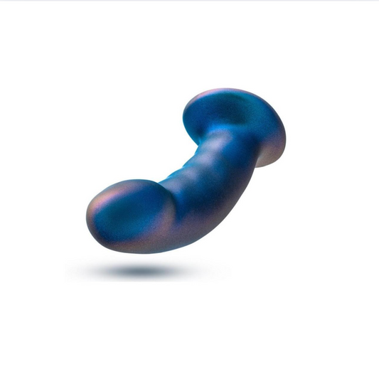 Rebellion Round Tip Peg Silicone Dildo - Blue Erotic