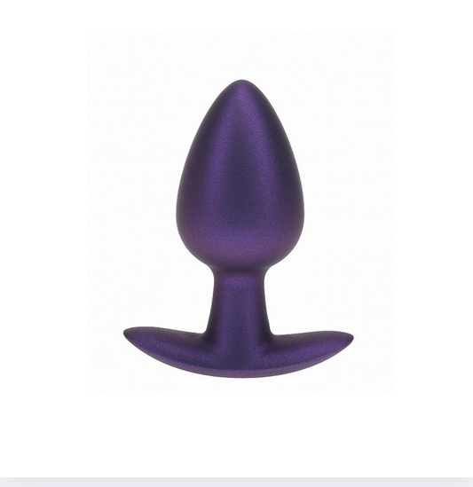 Metallic Purple Silicone But Plug Medium 3.1"