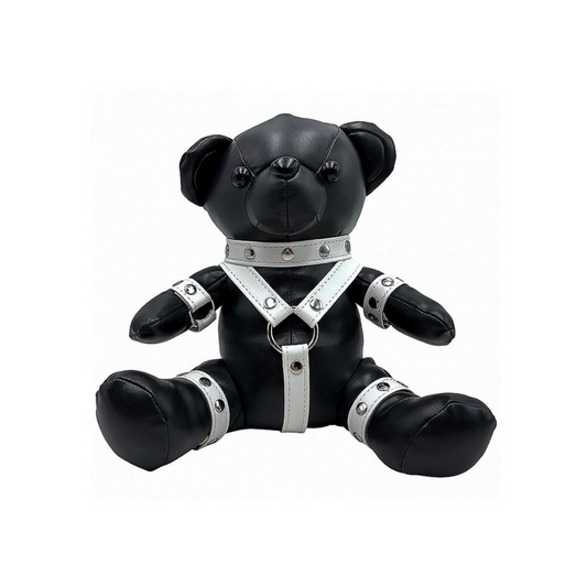 Bear Bondage Boy With Harness - White