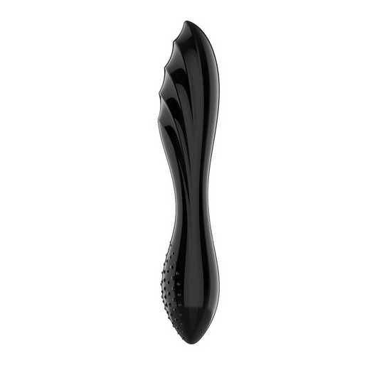 Satisfyer Dazzling Crystal 1 Glass Dildo - Black