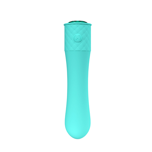 Lola Milani Teal Bottle Holder Vibrating Bullet