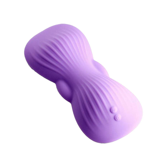 Silicone clit clitoral clitoris stimulator stimulation vibrator vibration vibrating vibe dual motor motors app-compatible pelvic muscles hands-free grinding pad adult-toys purple