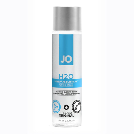 Jo H2O Personal Lube 1oz bottle highlighting its sleek design and smooth, water-based formula.