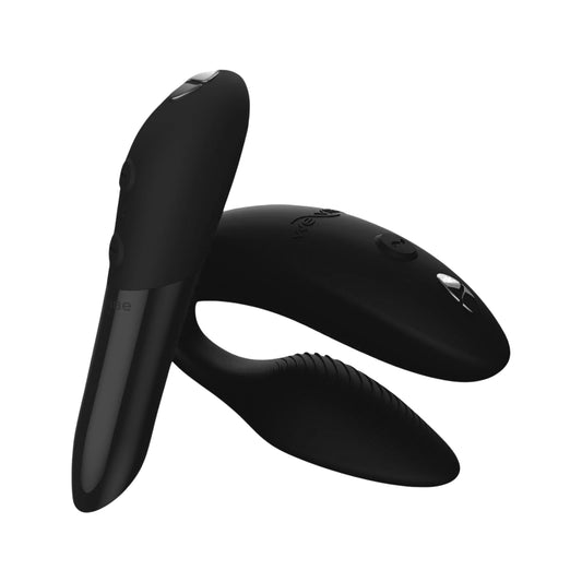 We-Vibe Couples Sync 2 Vibrator & Tango X Bullet Set- Satin Black