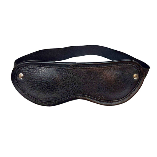 Soft Leather Eye Pads Blindfold with Elastic Strap
