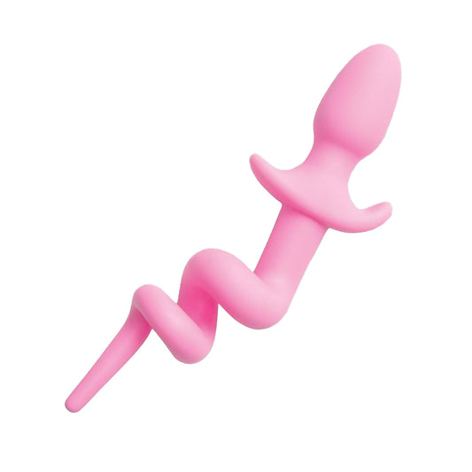 Play Tails Silicone Piggy Tail 3in - Pink