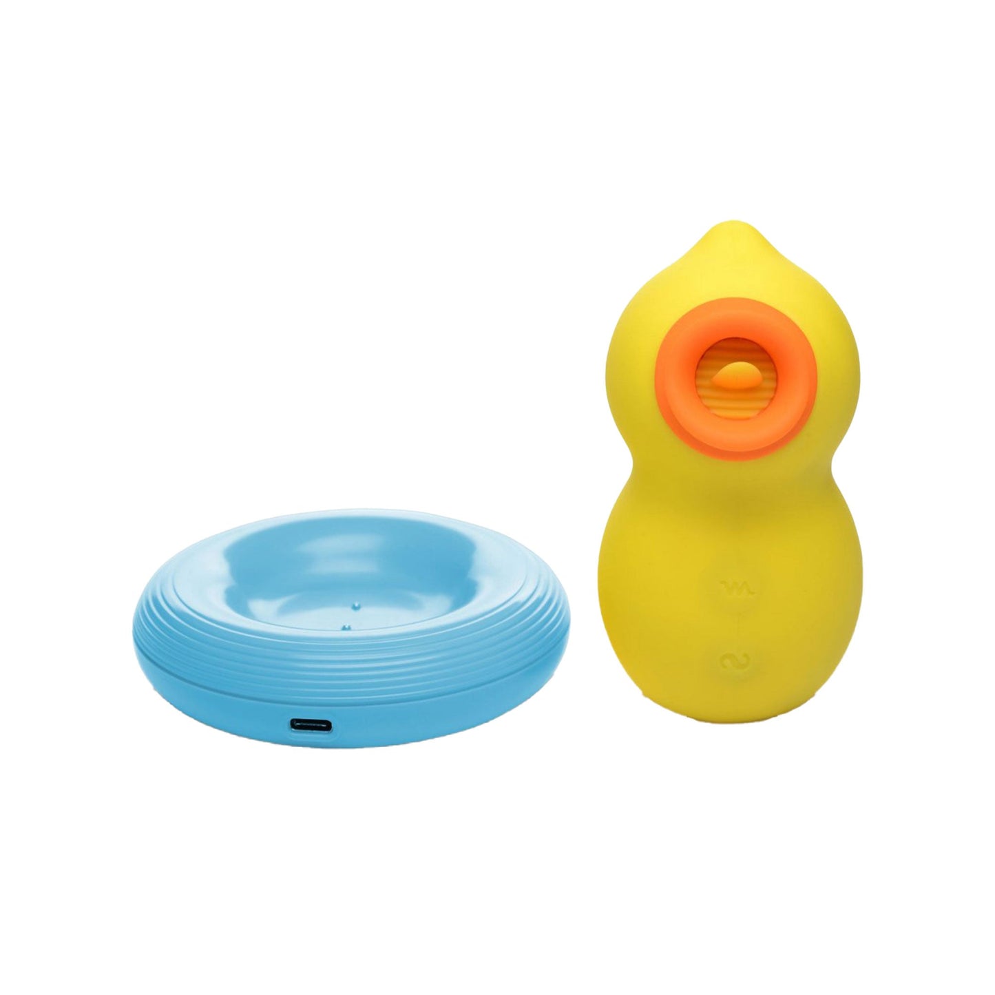 Inmi Sucky Ducky Deluxe Rechargeable Silicone Clitoral Stimulator - Yellow