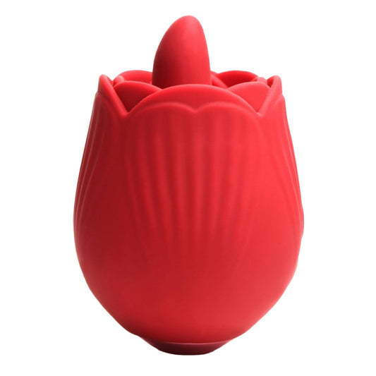 Inmi Bloomgasm French Rose  Licking & Vibrating Clitoral Stimulator - Red