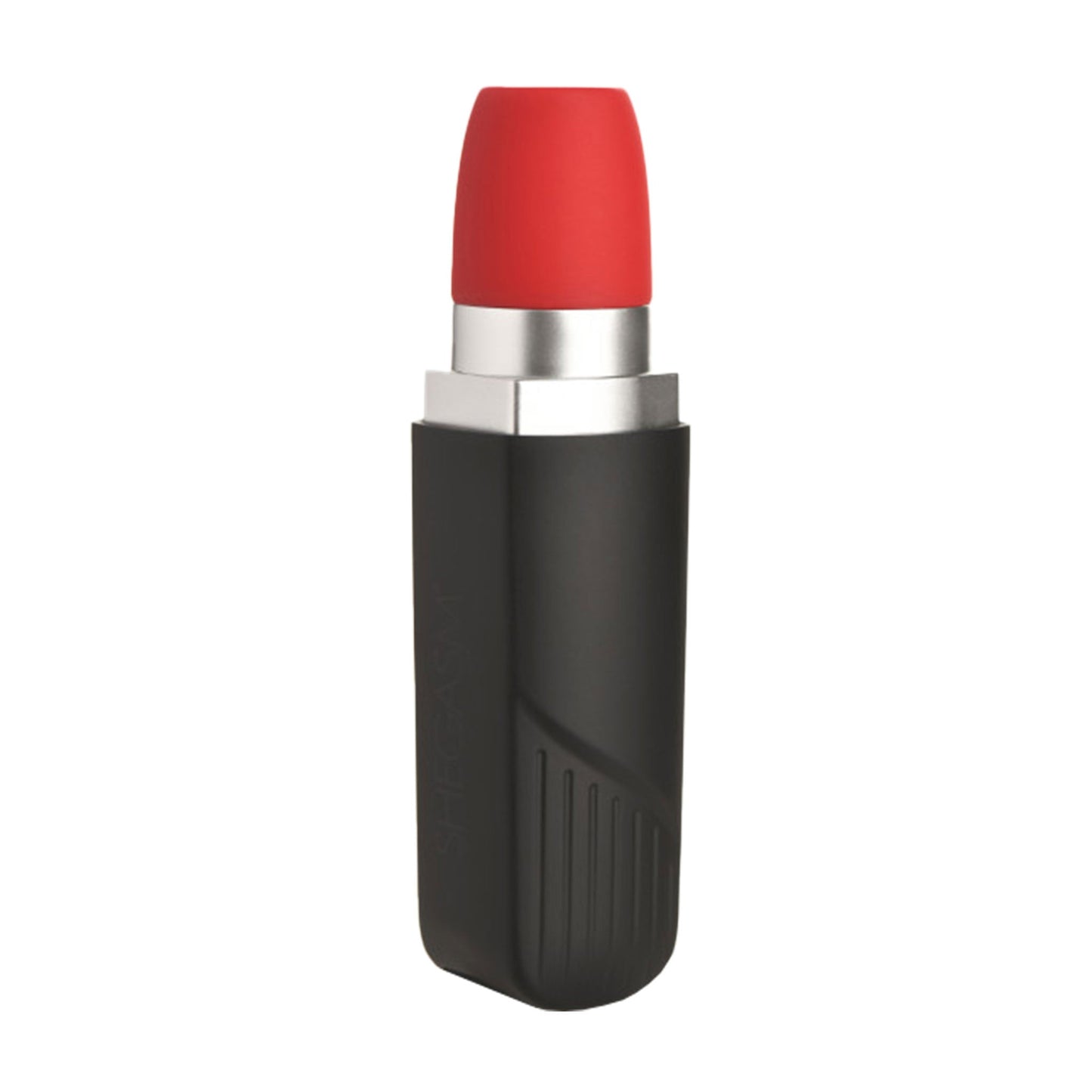 Waterproof Buzzing Lipstick Vibrator- Black & Red