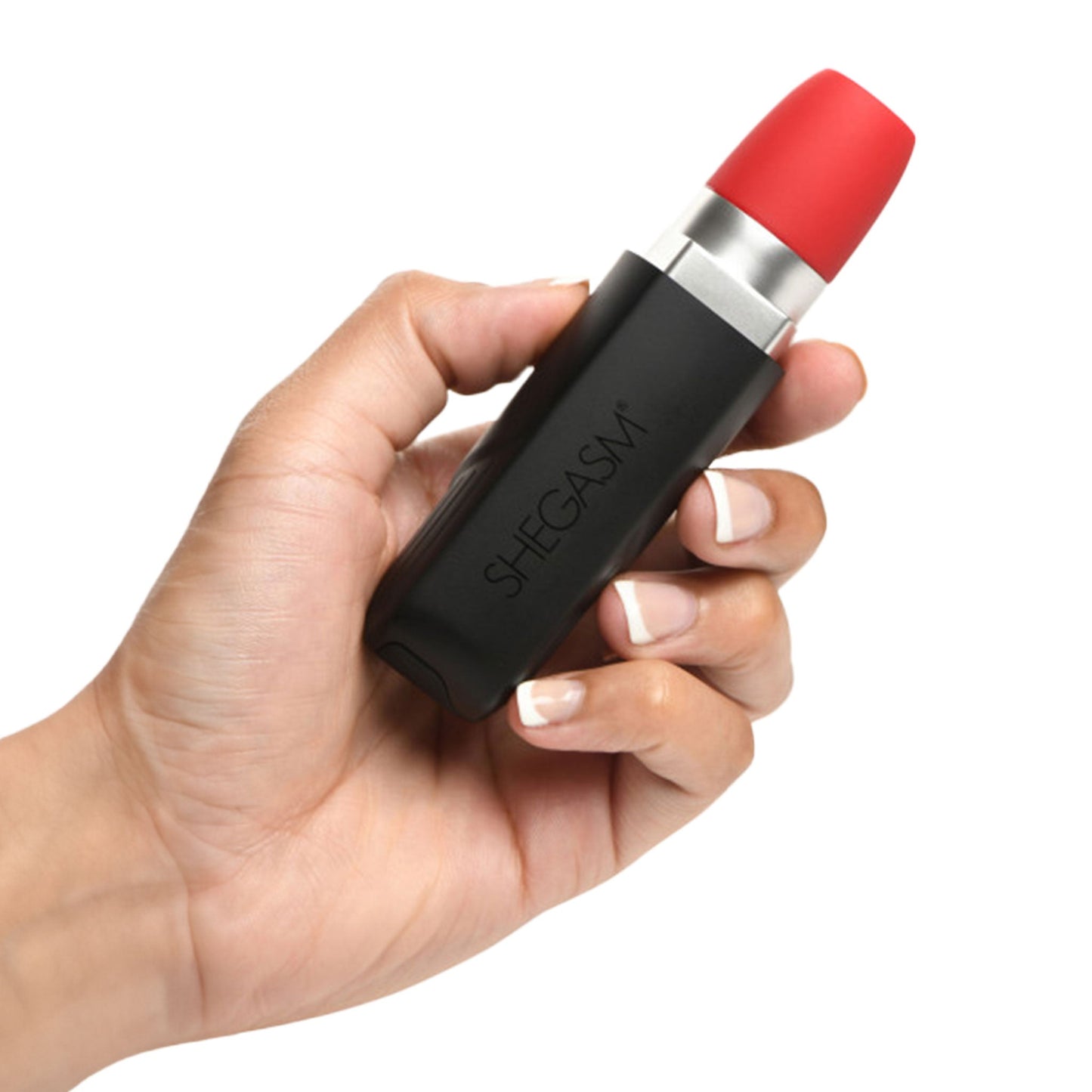 Waterproof Buzzing Lipstick Vibrator- Black & Red