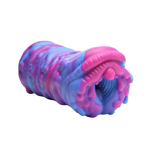 Creature Cocks Cyclone Silicone Squishy Alien Vagina Stroker - Pink/Blue