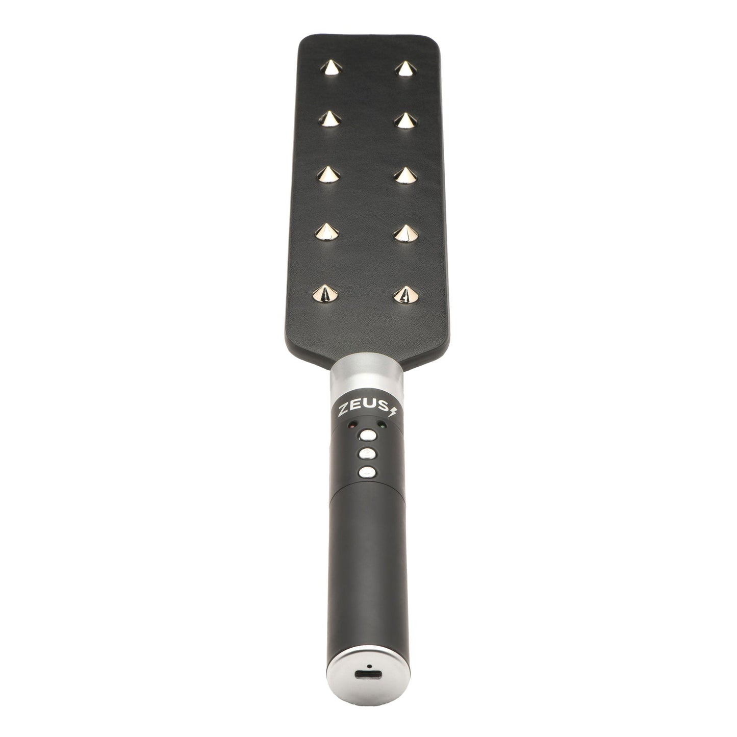 E-Stim Spiked Paddle - Black/Silver