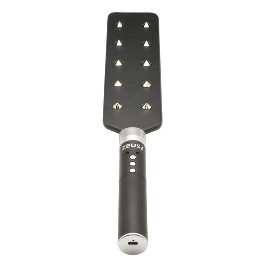 E-Stim Spiked Paddle - Black/Silver