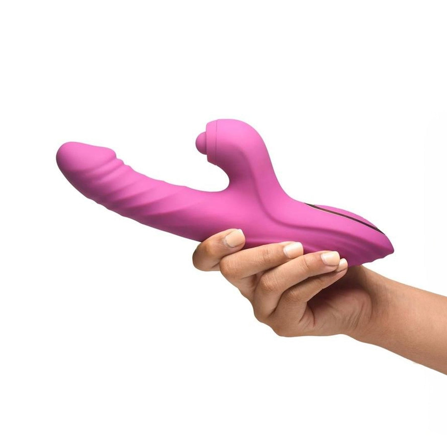 Bumping Thrusting Rabbit Vibrator - Pink