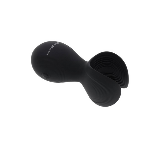 Black ZT Handy Helper Vibrating Stroker with ergonomic grip and multi-speed vibrations for hands-free pleasure.