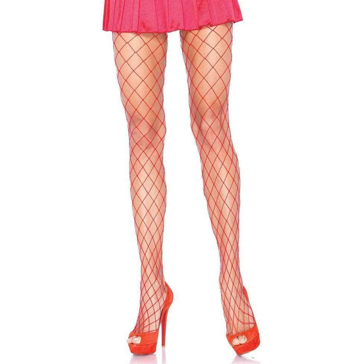 Diamond net fishnet spandex pantyhose perfect fit classic form-flattering