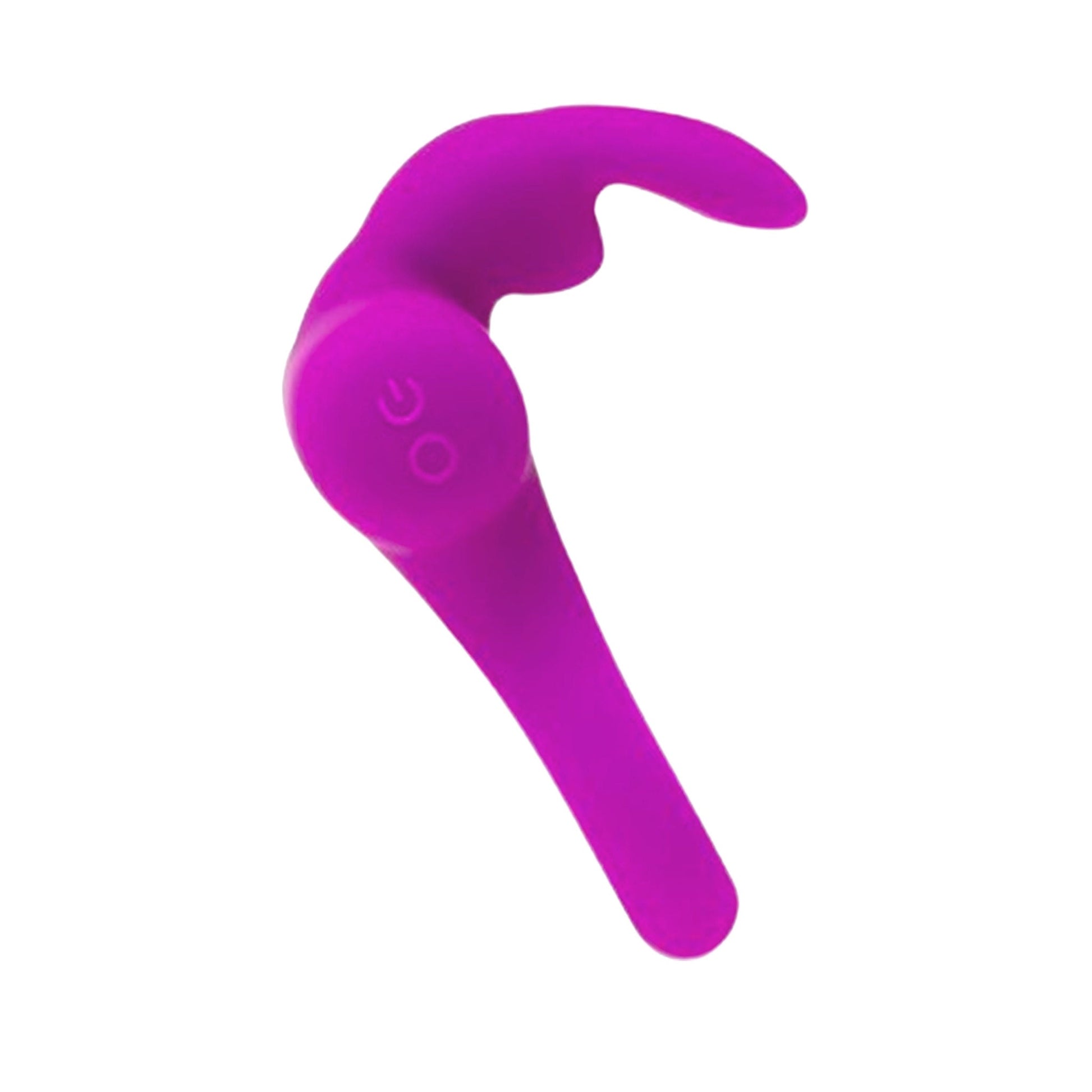 Pink rechargeable silicone vibrating cock ring with bunny ears for clitoral stimulation. Features 5 vibration modes, a quiet motor, and a splashproof design. USB rechargeable and travel-friendly with a smooth, elastic fit for any girth.