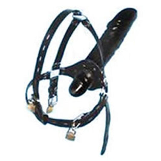 Head Harness Gag And Dildo