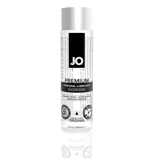 Jo Silicone Personal Lube 1oz bottle showcasing its sleek, travel-friendly design and smooth, long-lasting silicone-based formula.
